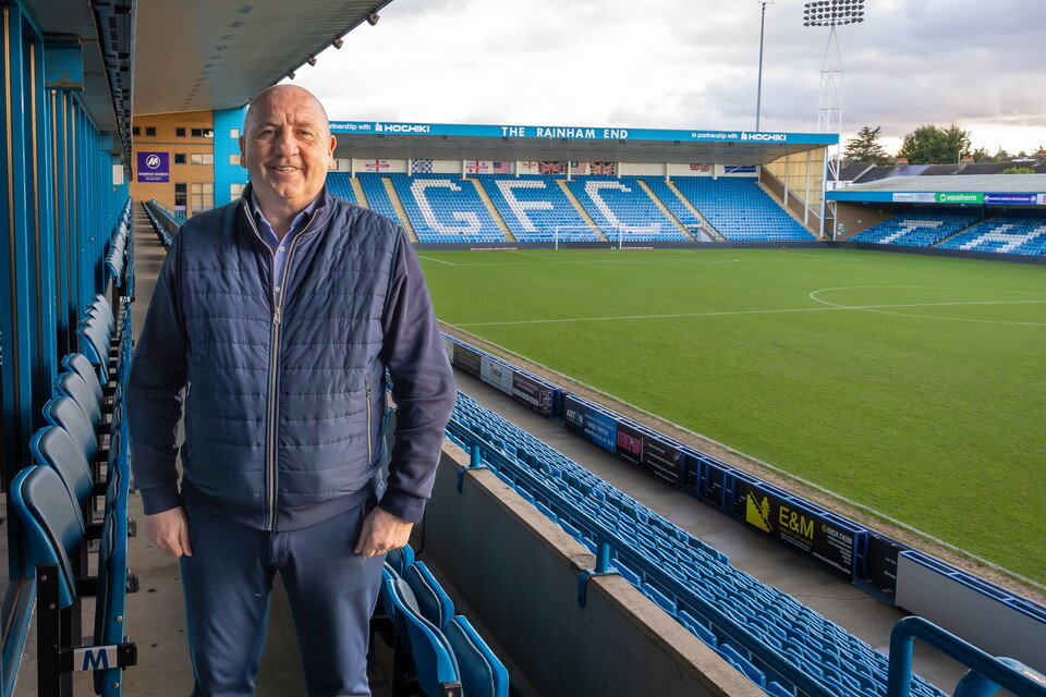 John Coleman in Medway Stand