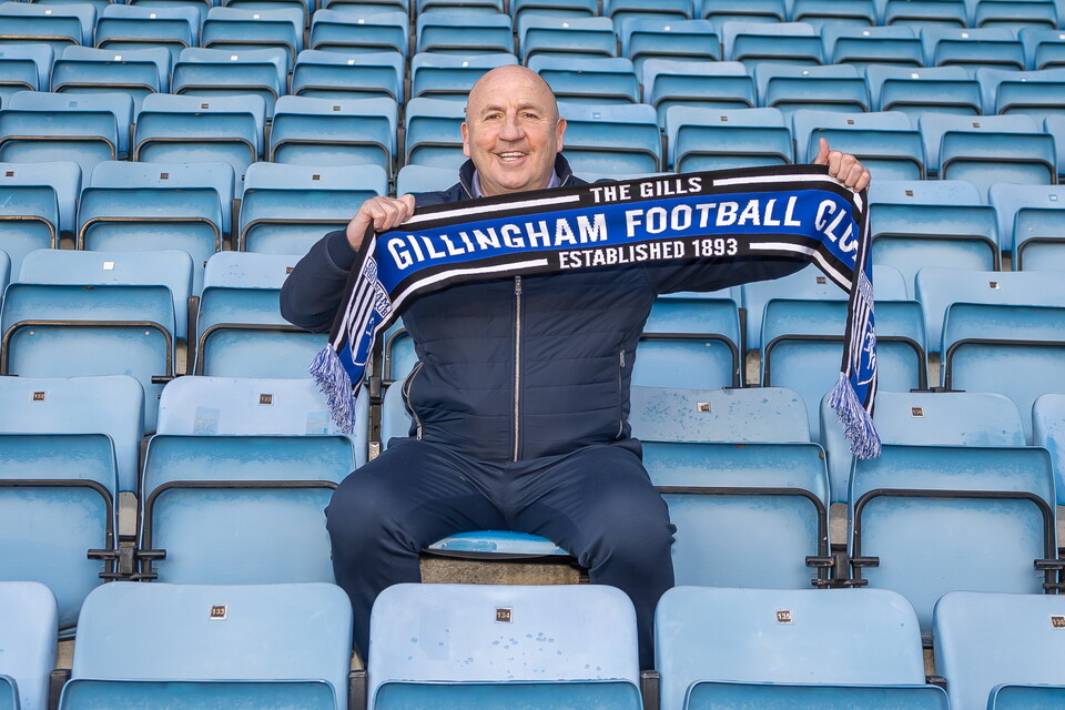 John Coleman sat in Medway Stand